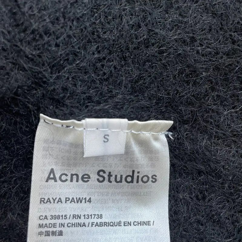 Acne Studios Acne Studios Black Mohair Women’s Coat Size S / US 4 / IT 40 - 5 Thumbnail