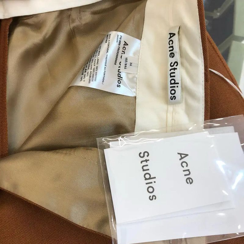 Acne Studios Acne Studios Brown Wool Casual Pants Size 23" - 5 Thumbnail