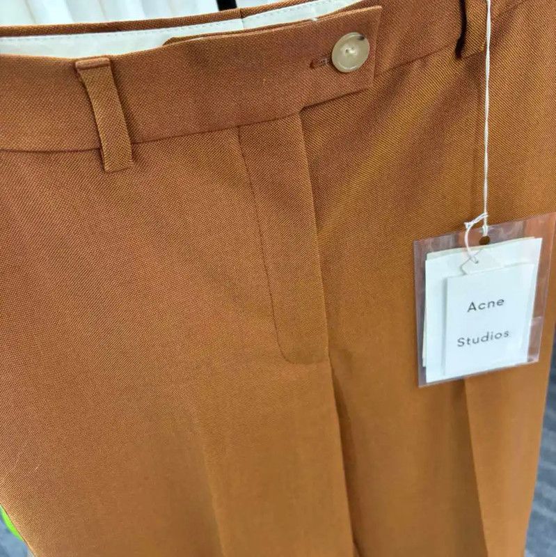 Acne Studios Acne Studios Brown Wool Casual Pants Size 23" - 3 Thumbnail
