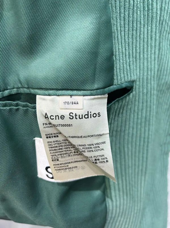 Acne Studios Acne Studios Green Corduroy Jacket for Women Size S / US 4 / IT 40 - 7 Thumbnail