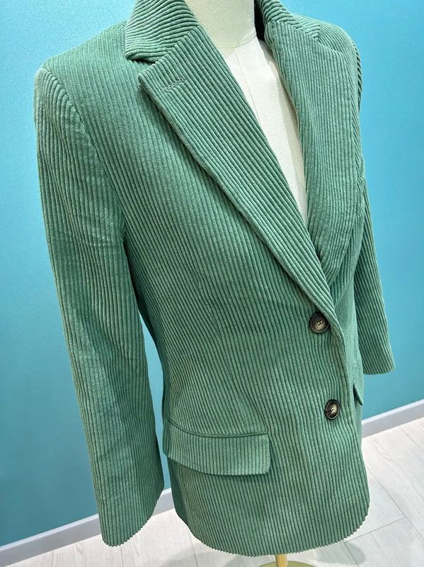 Acne Studios Acne Studios Green Corduroy Jacket for Women Size S / US 4 / IT 40 - 5 Thumbnail