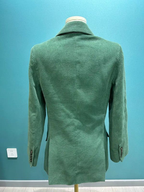 Acne Studios Acne Studios Green Corduroy Jacket for Women Size S / US 4 / IT 40 - 2 Thumbnail