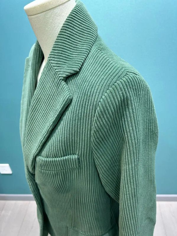 Acne Studios Acne Studios Green Corduroy Jacket for Women Size S / US 4 / IT 40 - 3 Thumbnail