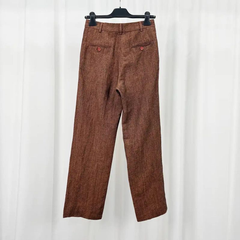Acne Studios Acne Studios Brown Wool Casual Trousers for Women Size 27" / US 4 / IT 40 - 2 Thumbnail