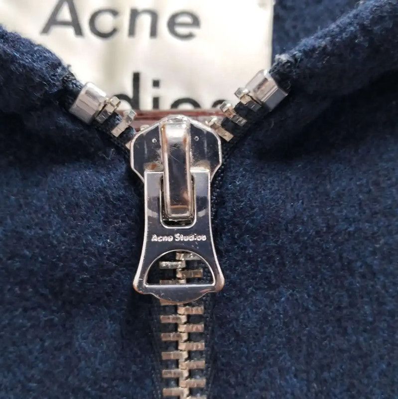Acne Studios Acne Studios Long Sleeve Navy Wool Cardigan Size S / US 4 / IT 40 - 6 Thumbnail