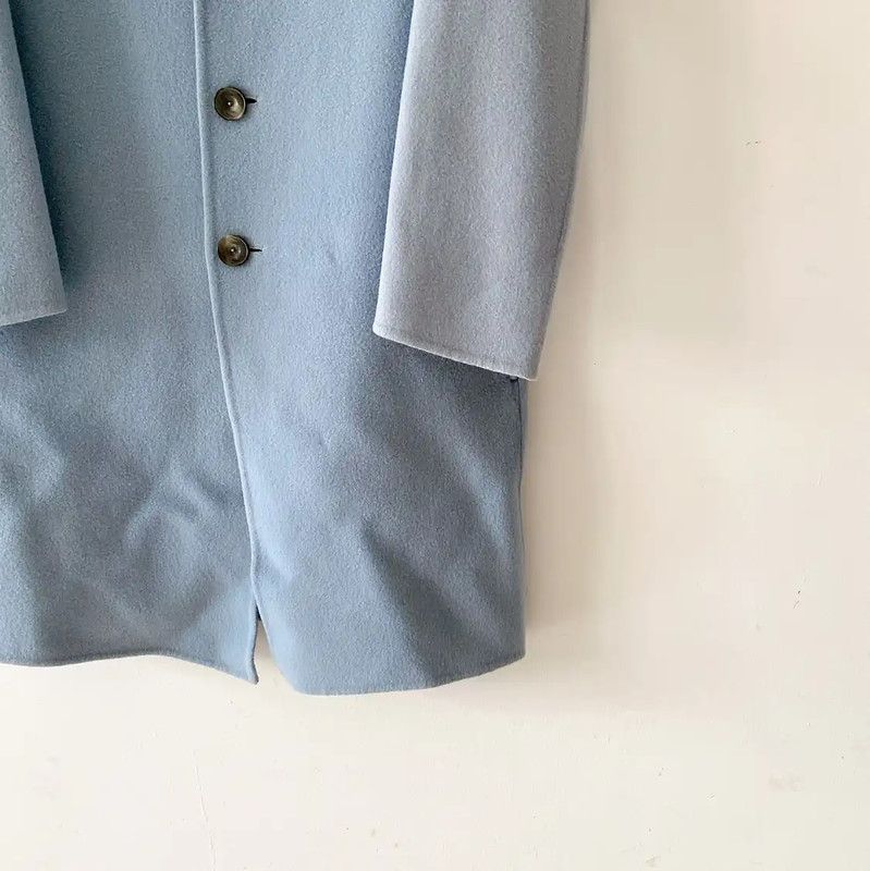 Acne Studios Acne Studios Wool Blend Long Coat in Blue Size M / US 6-8 / IT 42-44 - 4 Thumbnail