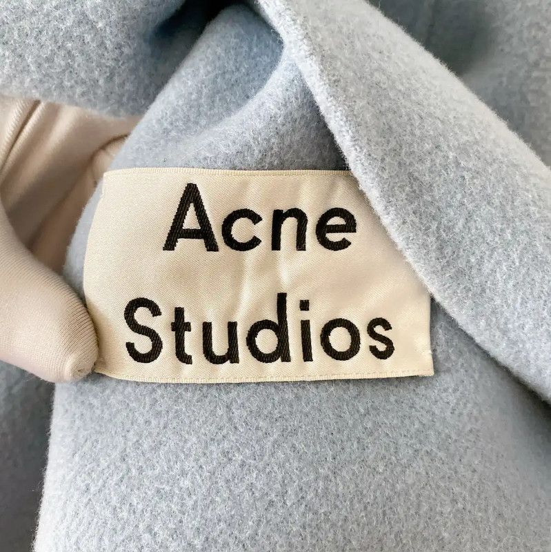 Acne Studios Acne Studios Wool Blend Long Coat in Blue Size M / US 6-8 / IT 42-44 - 7 Thumbnail