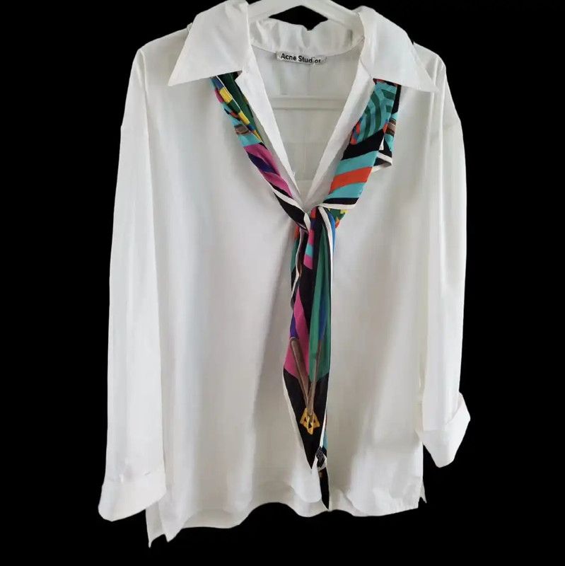 Acne Studios Acne Studios White Long Sleeve Shirt Size ONE SIZE - 2 Thumbnail
