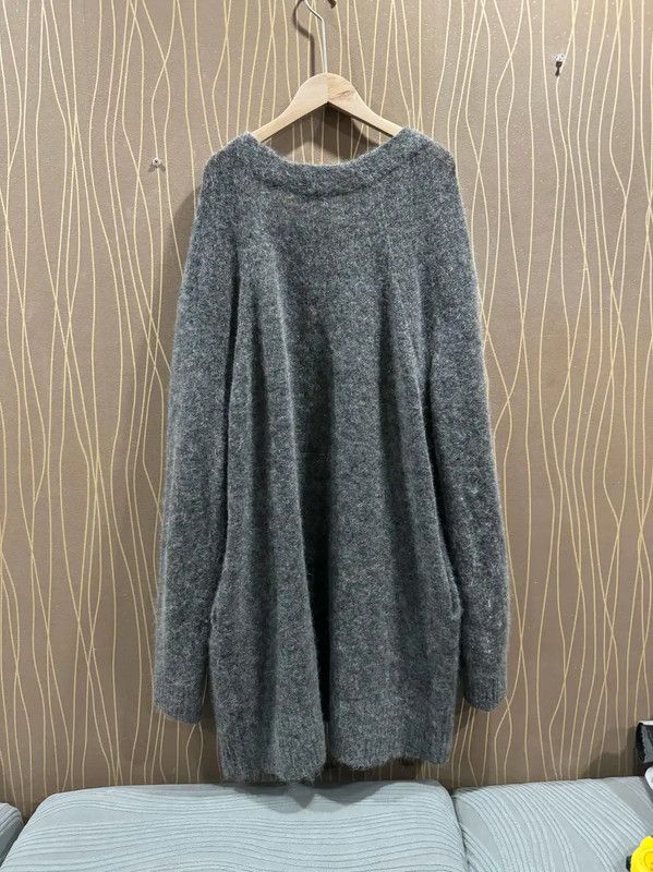 Acne Studios Acne Studios Gray Mohair Cardigan for Women Size M / US 6-8 / IT 42-44 - 2 Thumbnail