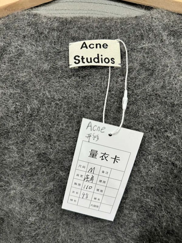Acne Studios Acne Studios Gray Mohair Cardigan for Women Size M / US 6-8 / IT 42-44 - 3 Thumbnail