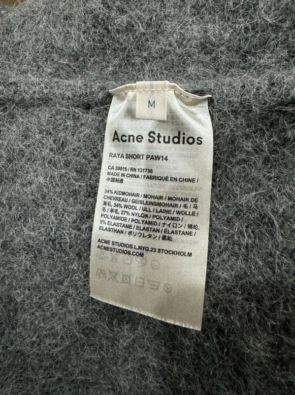 Acne Studios Acne Studios Gray Mohair Cardigan for Women Size M / US 6-8 / IT 42-44 - 5 Thumbnail