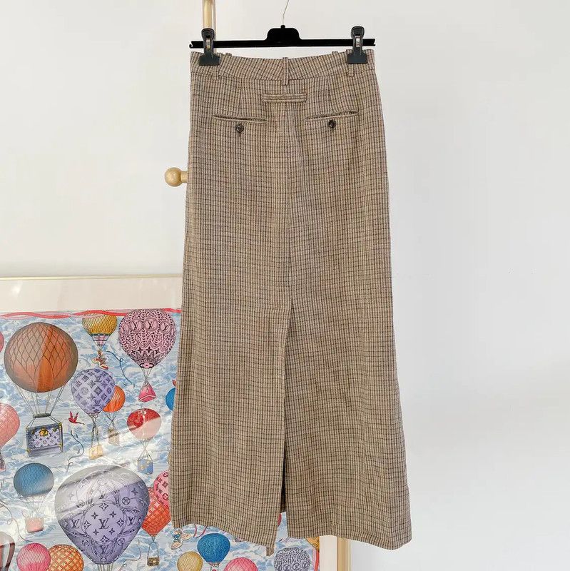 Acne Studios Acne Studios Khaki Midi Skirt for Women Size 23" - 2 Thumbnail