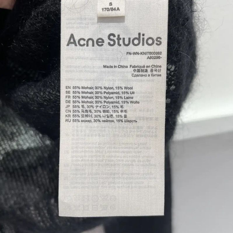 Acne Studios Acne Studios Women's Black Wool Cropped Cardigan Size S / US 4 / IT 40 - 5 Thumbnail