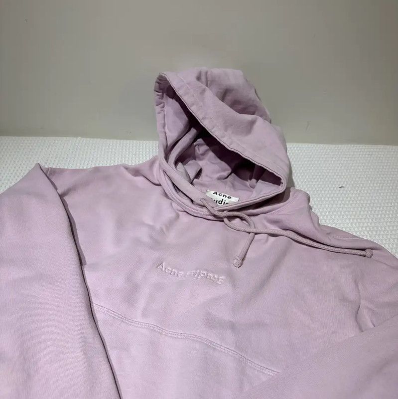 Acne Studios Acne Studios Light Purple Hooded Sweatshirt Size XS / US 0-2 / IT 36-38 - 2 Thumbnail