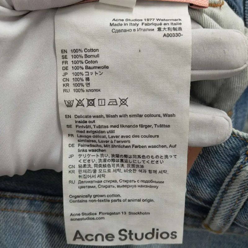 Acne Studios Acne Studios Light Blue Women's Denim Pants Size 23" - 4 Thumbnail