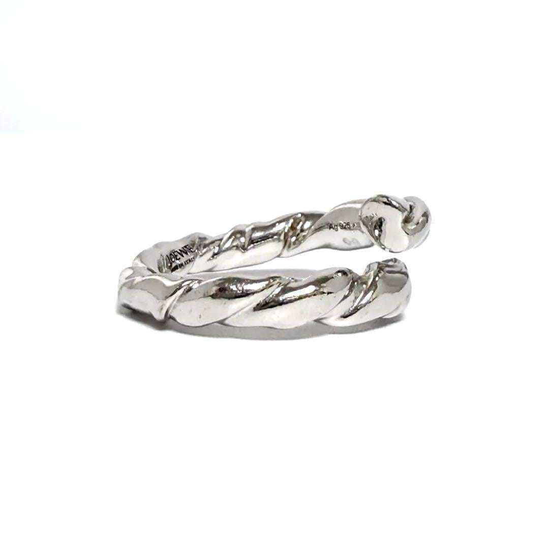 Loewe Loewe Women's and Men's Napa Twist Ring in Silver Size ONE SIZE - 3 Thumbnail