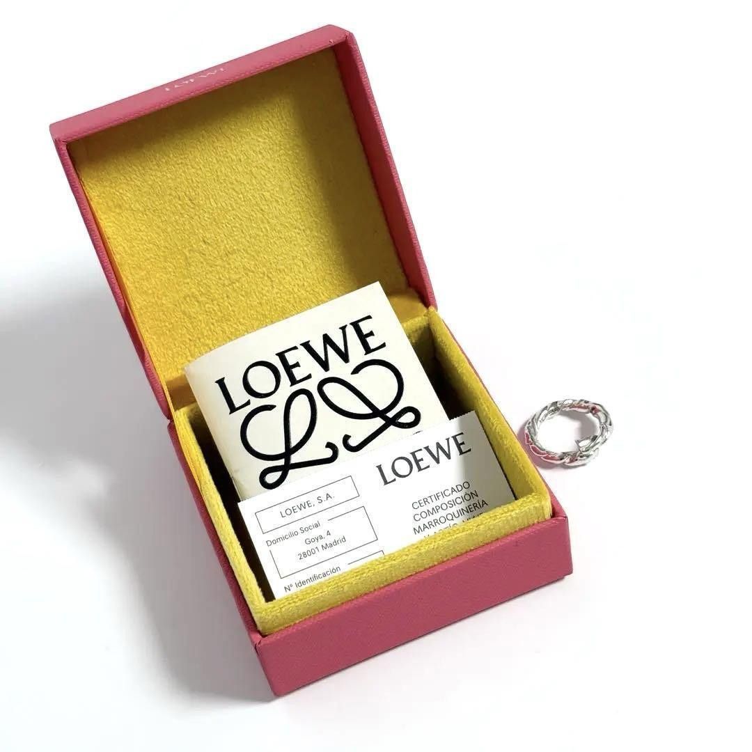 Loewe Loewe Women's and Men's Napa Twist Ring in Silver Size ONE SIZE - 10 Thumbnail