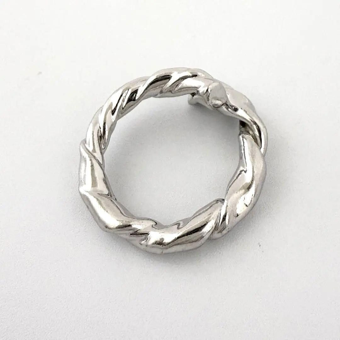 Loewe Loewe Women's and Men's Napa Twist Ring in Silver Size ONE SIZE - 7 Thumbnail