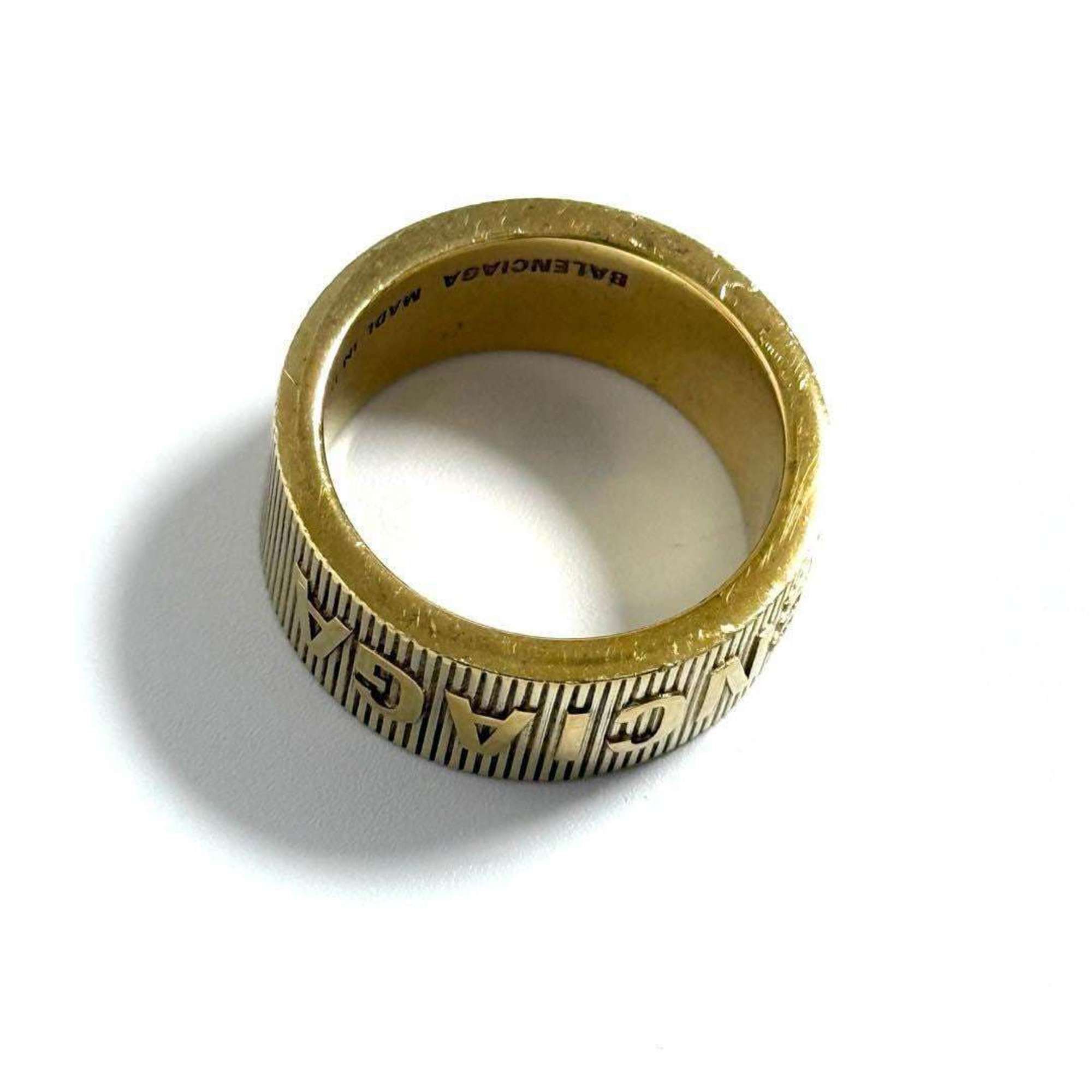Balenciaga Balenciaga Men's Force Stripe Ring in 925 Sterling Silver Size ONE SIZE - 6 Thumbnail