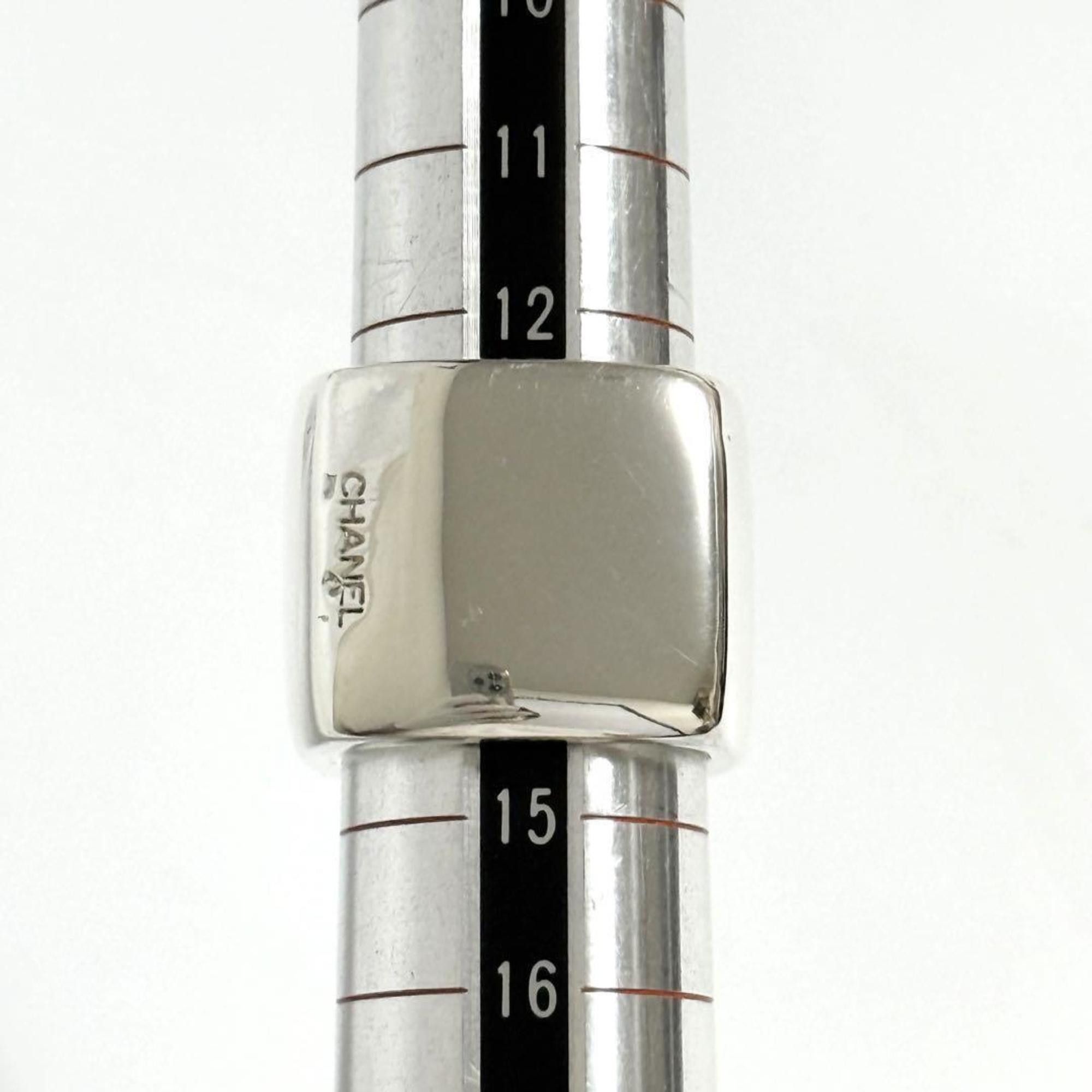 Chanel Chanel Vintage Wide Square Ring in 925 Sterling Silver Size ONE SIZE - 7 Thumbnail