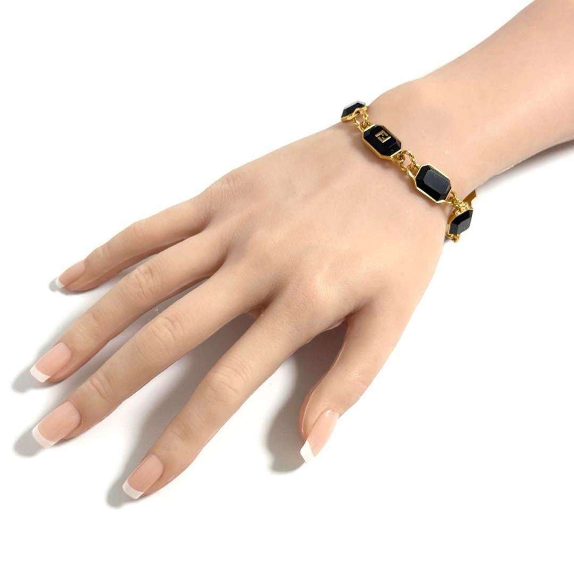 Fendi Fendi Men's FF Link Bracelet, Gold, 22cm Size ONE SIZE - 10 Thumbnail