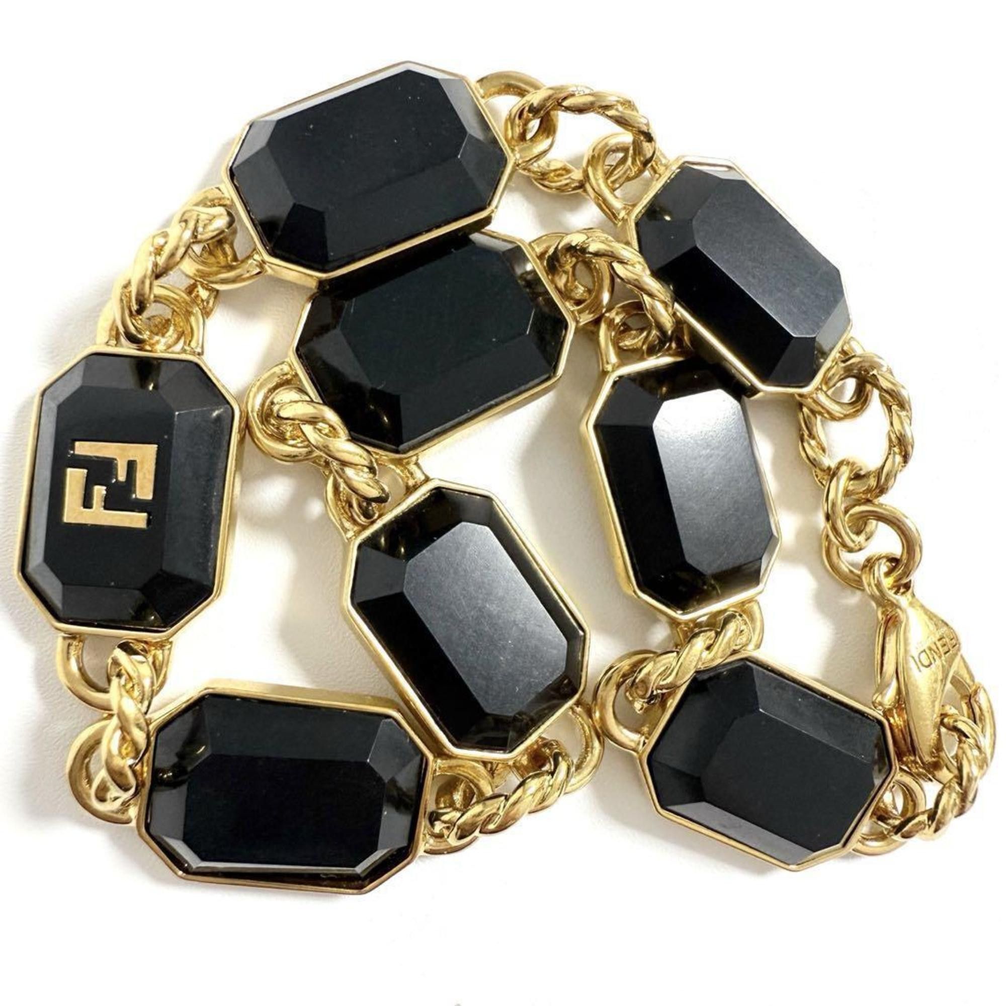 Fendi Fendi Men's FF Link Bracelet, Gold, 22cm Size ONE SIZE - 2 Thumbnail
