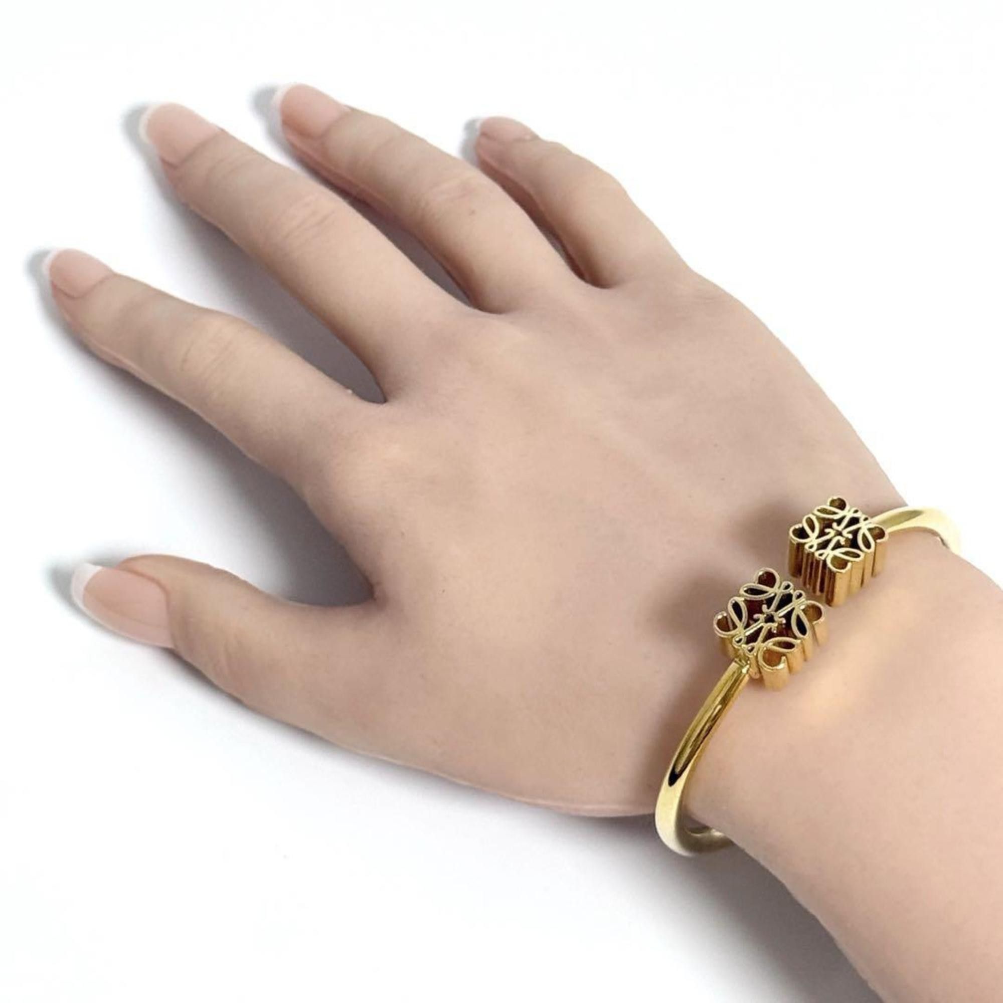 Loewe Loewe Women's Anagram Bangle Cuff Bracelet, Size L Size ONE SIZE - 9 Thumbnail