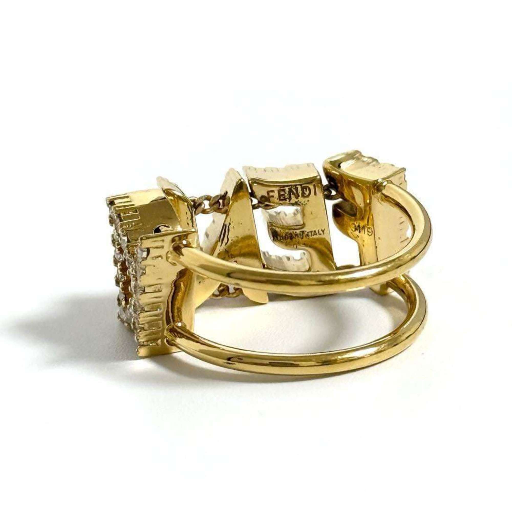 Fendi Fendi Women's/Men's Logo Wide Ring Size ONE SIZE - 5 Thumbnail