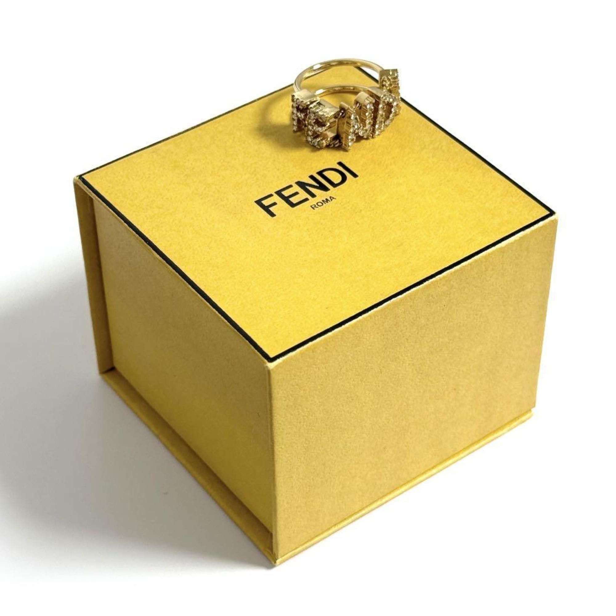 Fendi Fendi Women's/Men's Logo Wide Ring Size ONE SIZE - 10 Thumbnail