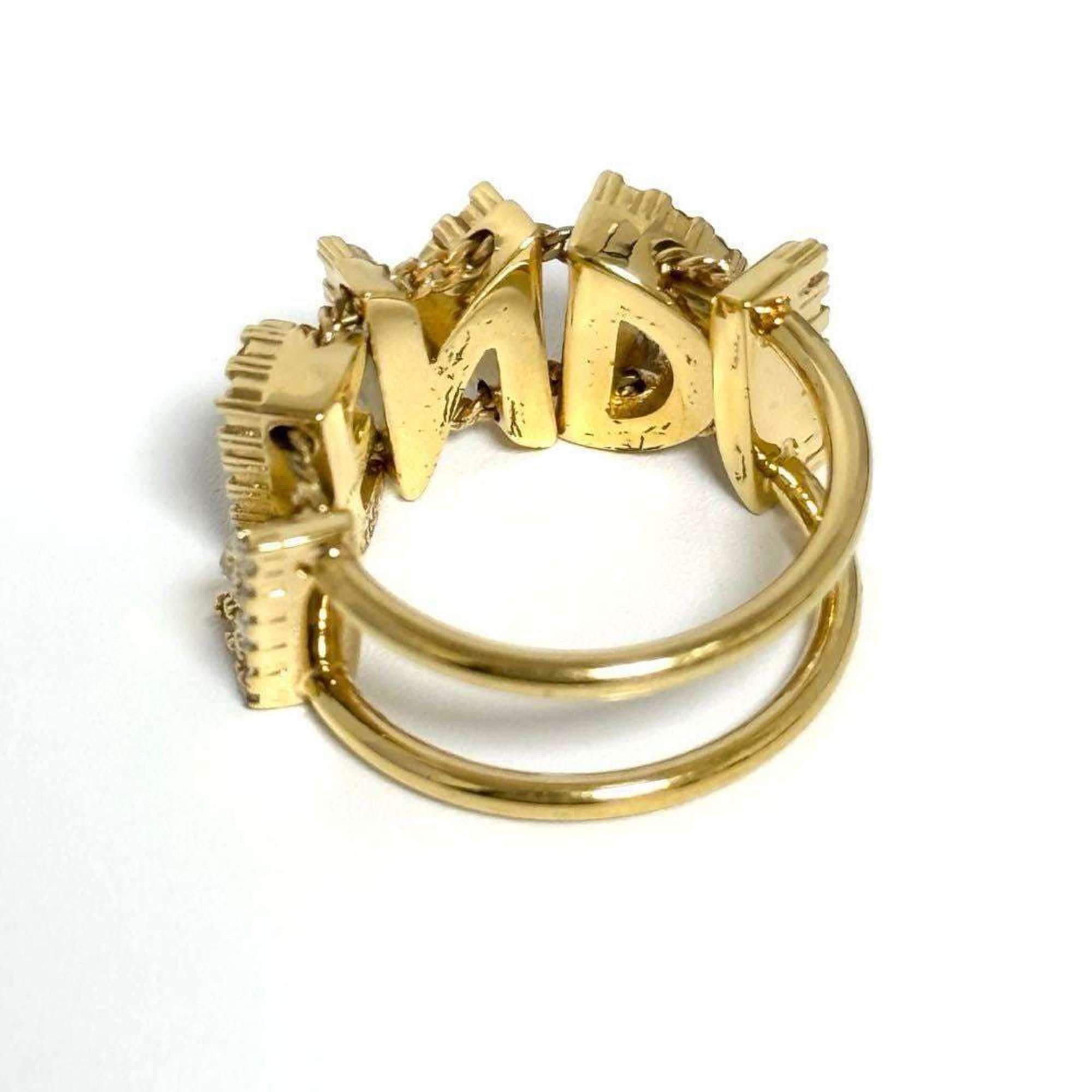Fendi Fendi Women's/Men's Logo Wide Ring Size ONE SIZE - 6 Thumbnail