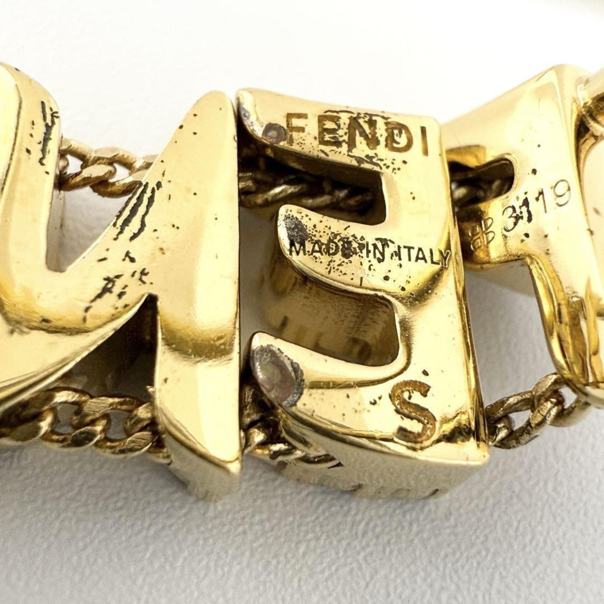 Fendi Fendi Women's/Men's Logo Wide Ring Size ONE SIZE - 7 Thumbnail