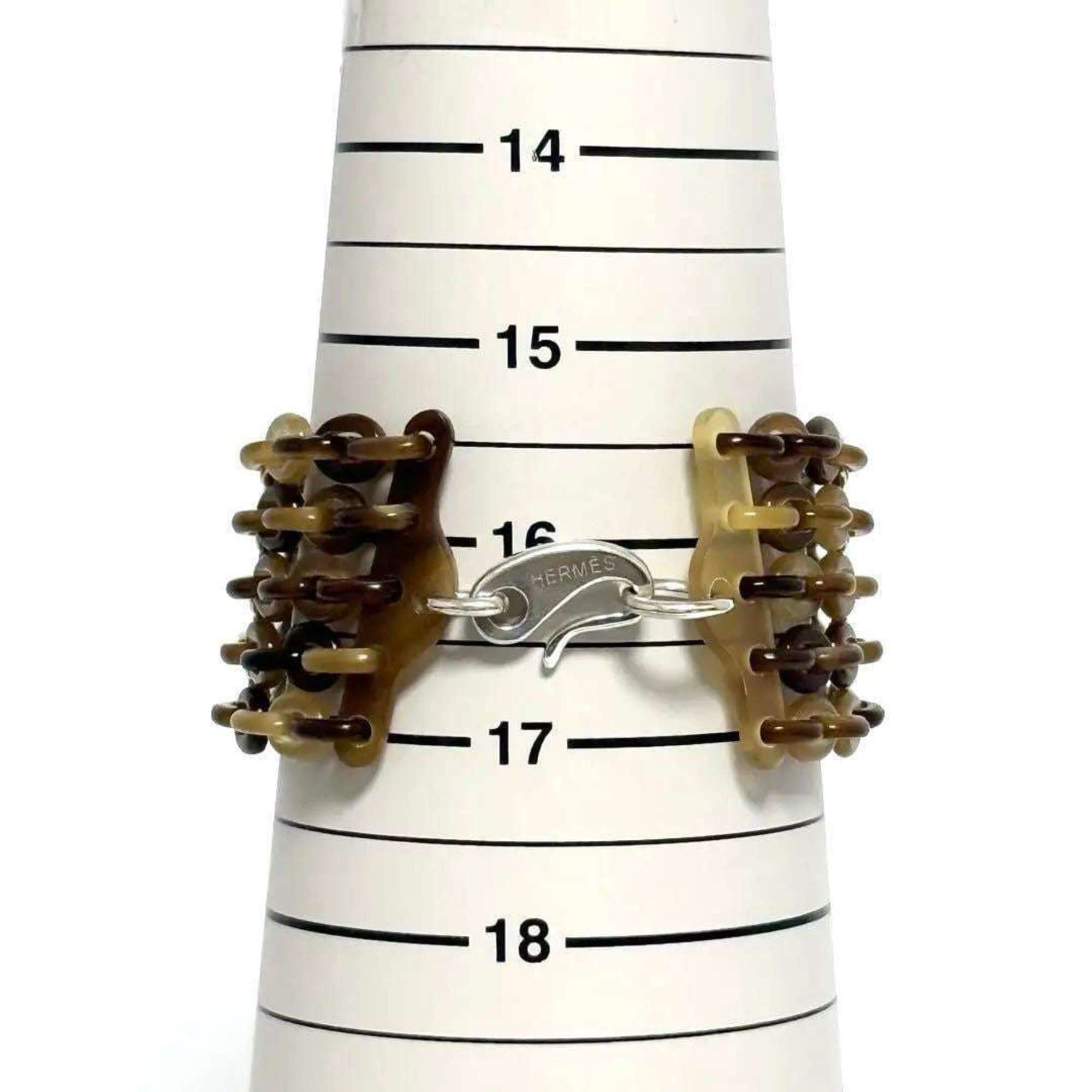 Hermes Hermes Hermès 5-link wide bracelet in 925 silver Size ONE SIZE - 8 Thumbnail