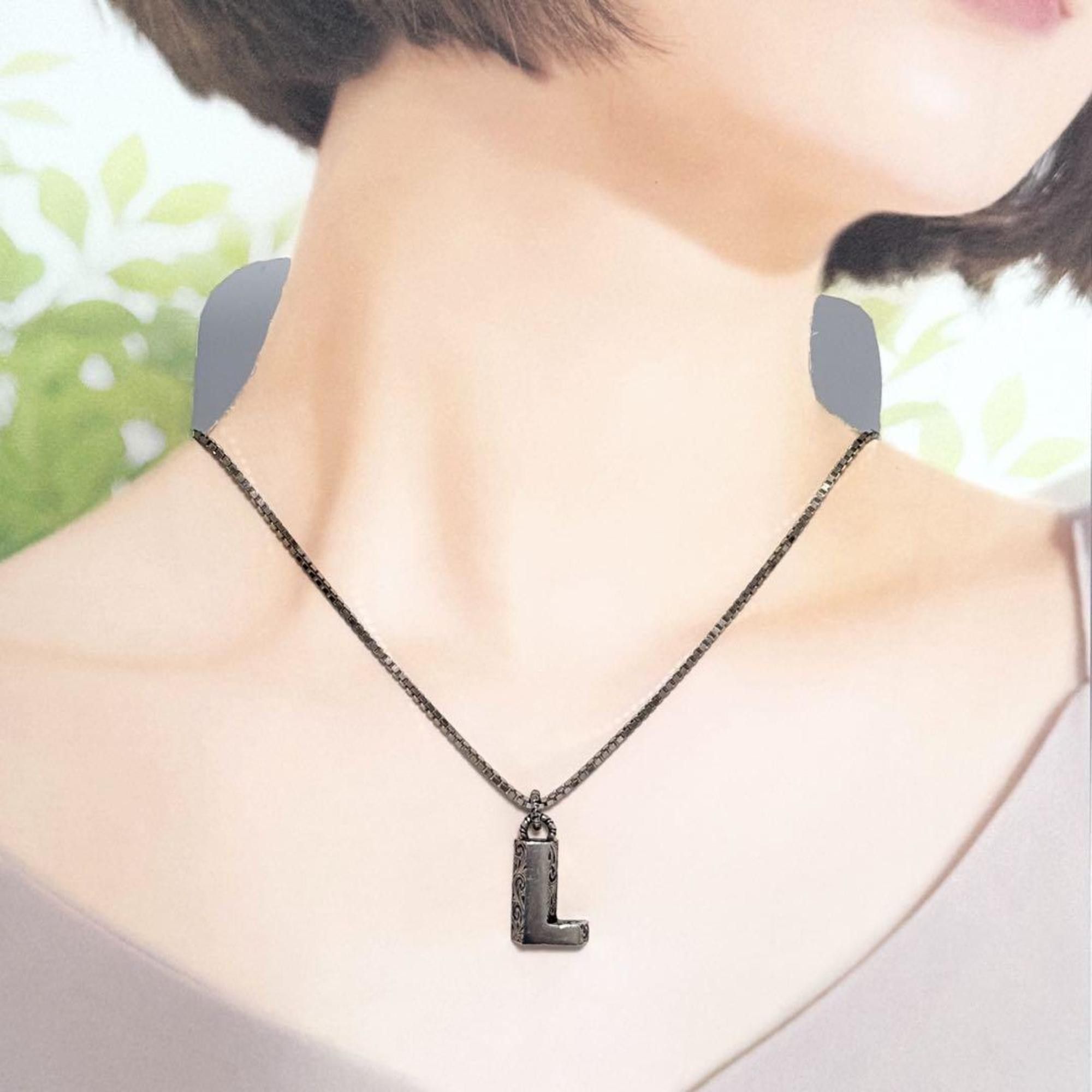 Gucci Gucci Alphabet Necklace Pendant Initial L Size ONE SIZE - 9 Thumbnail