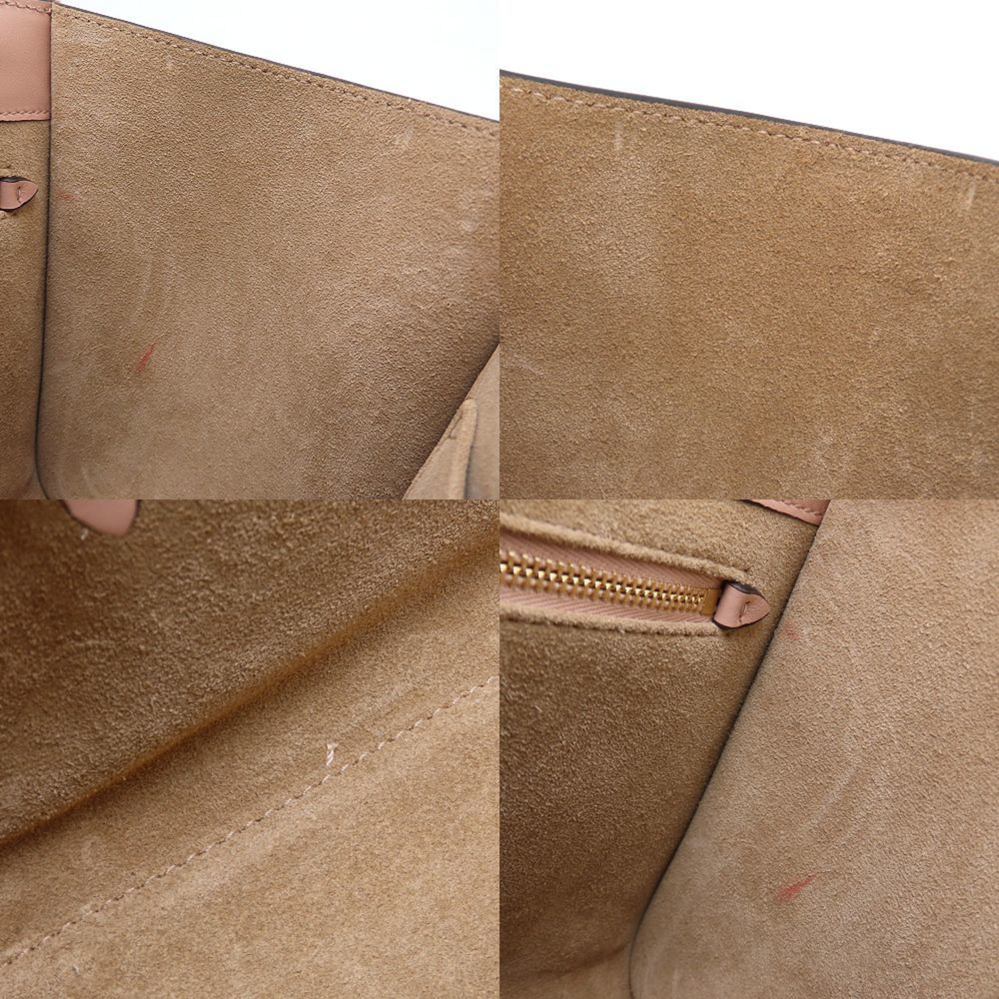 Jimmy Choo JIMMY CHOO AVENUE TOTE S 2-Way Tote Bag in Leather (Beige/Pink Beige) for Women, 352746 Size ONE SIZE - 7 Thumbnail