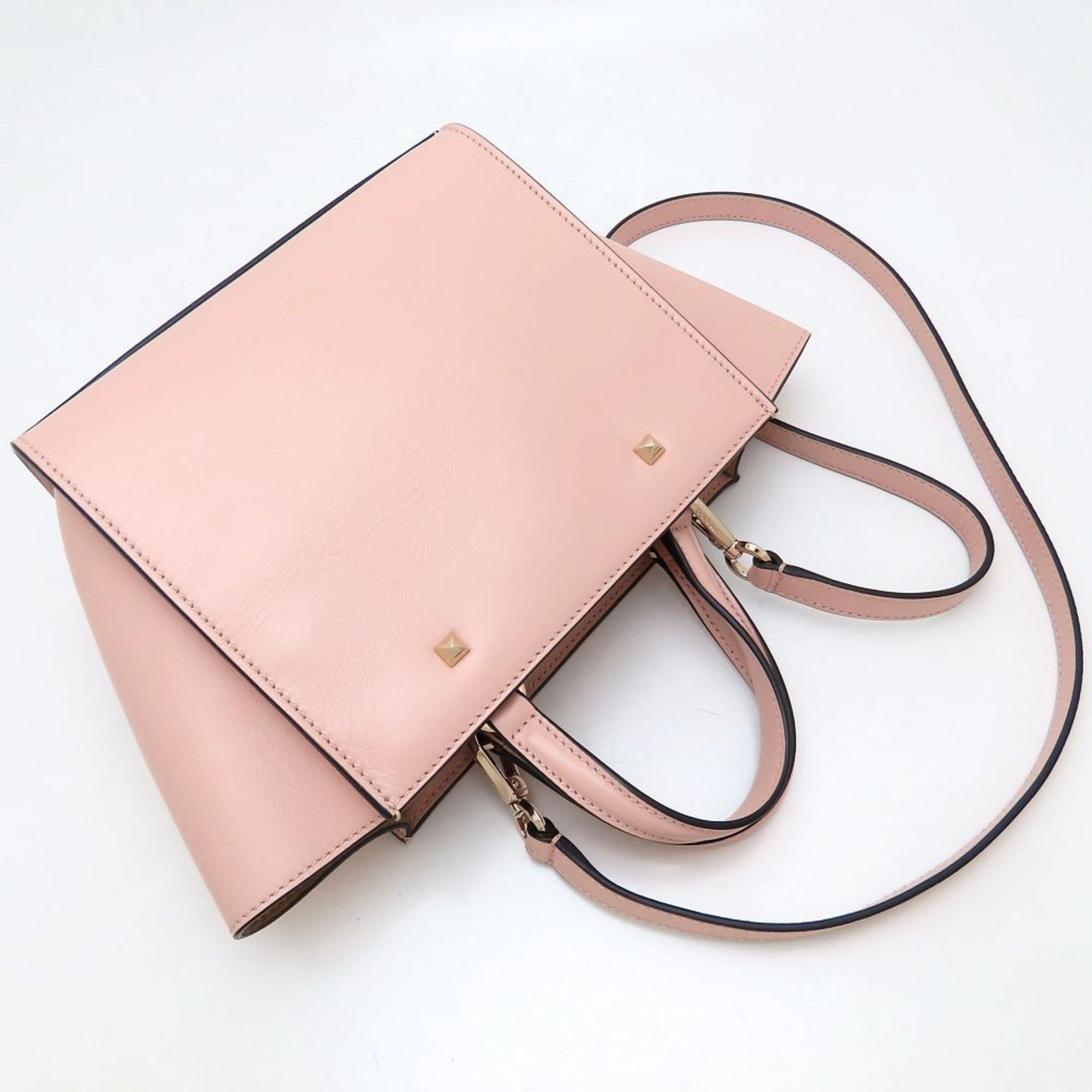 Jimmy Choo JIMMY CHOO AVENUE TOTE S 2-Way Tote Bag in Leather (Beige/Pink Beige) for Women, 352746 Size ONE SIZE - 3 Thumbnail