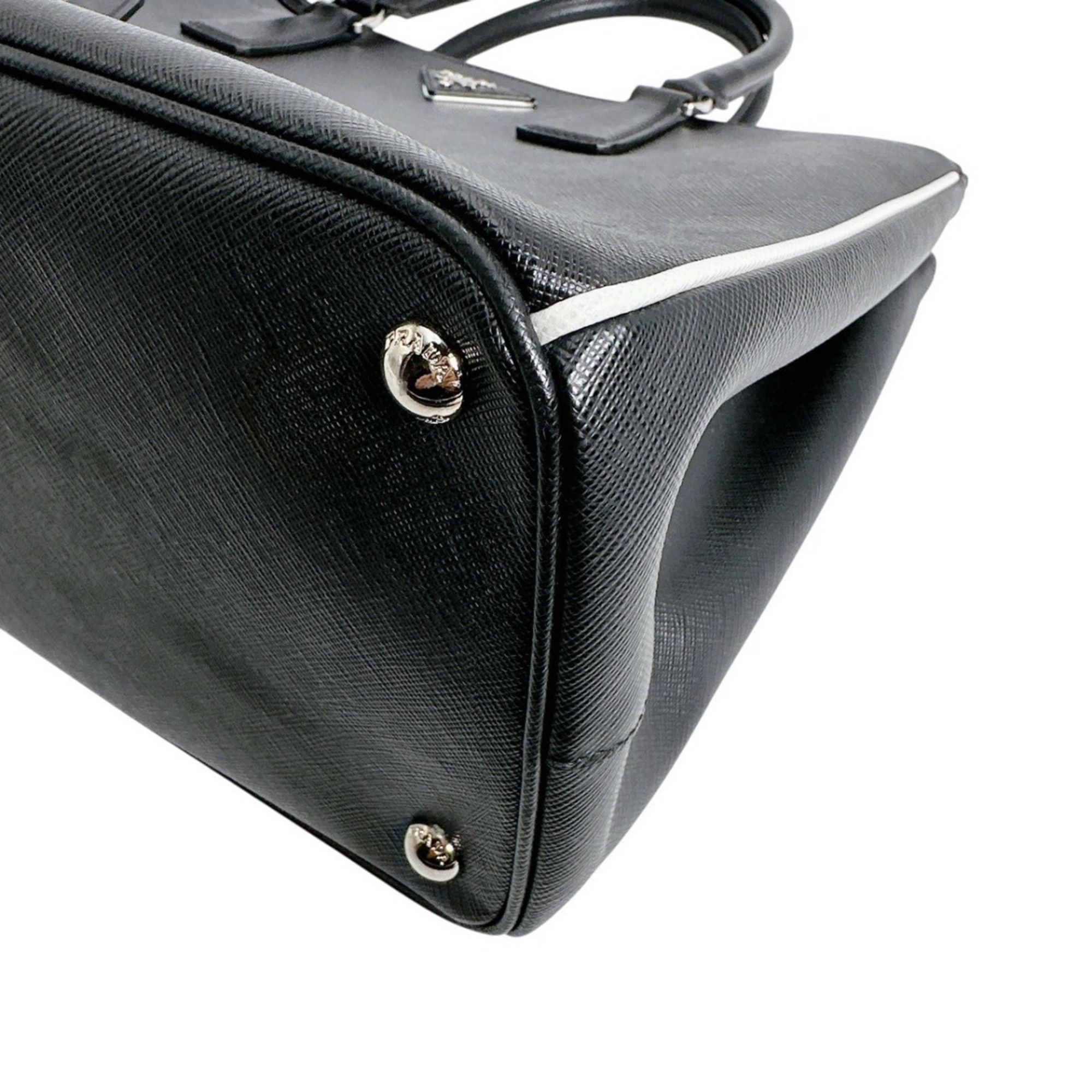 Prada Prada 2-Way Saffiano Leather Tote Bag, Black, 1BA274 Size ONE SIZE - 6 Thumbnail