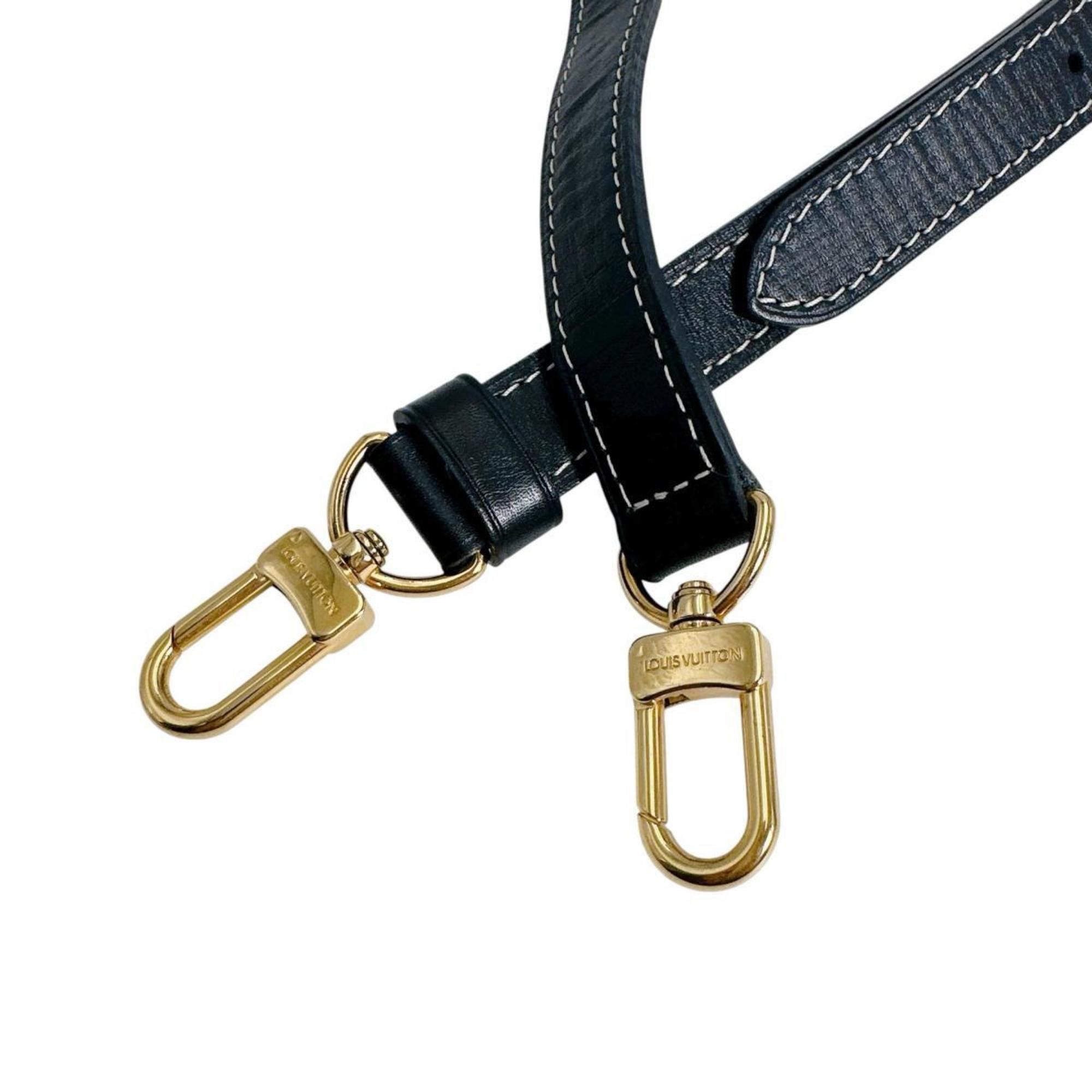Louis Vuitton Louis Vuitton Adjustable Shoulder Strap for Idylle Elegie, Calfskin, M56696, Black Size ONE SIZE - 2 Thumbnail
