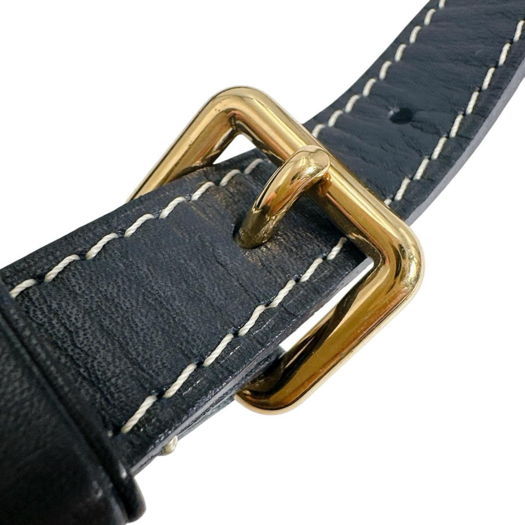 Louis Vuitton Louis Vuitton Adjustable Shoulder Strap for Idylle Elegie, Calfskin, M56696, Black Size ONE SIZE - 8 Thumbnail