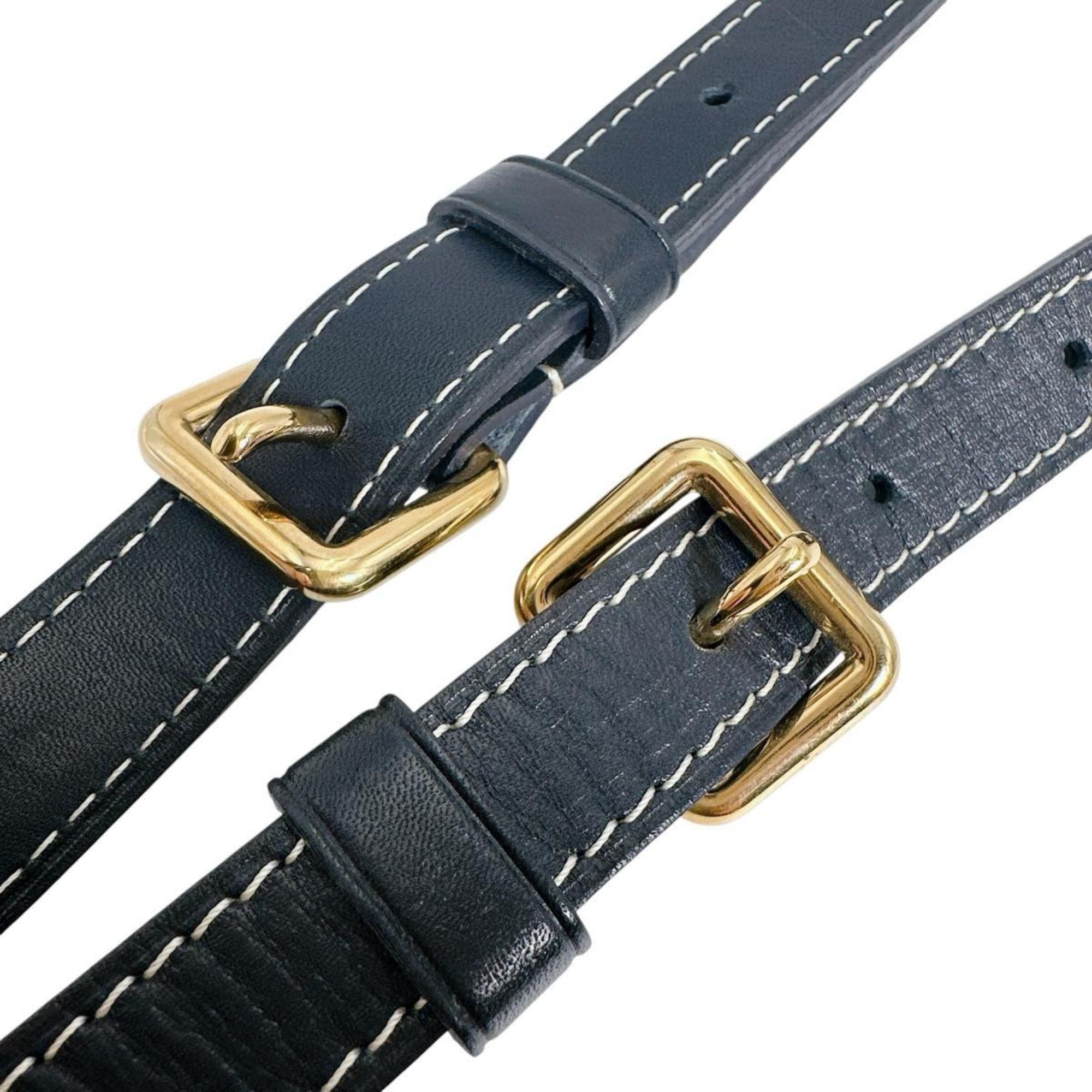 Louis Vuitton Louis Vuitton Adjustable Shoulder Strap for Idylle Elegie, Calfskin, M56696, Black Size ONE SIZE - 3 Thumbnail