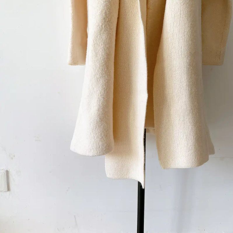 Acne Studios Acne Studios Cream Wool Mid-Length Coat Size S / US 4 / IT 40 - 6 Thumbnail