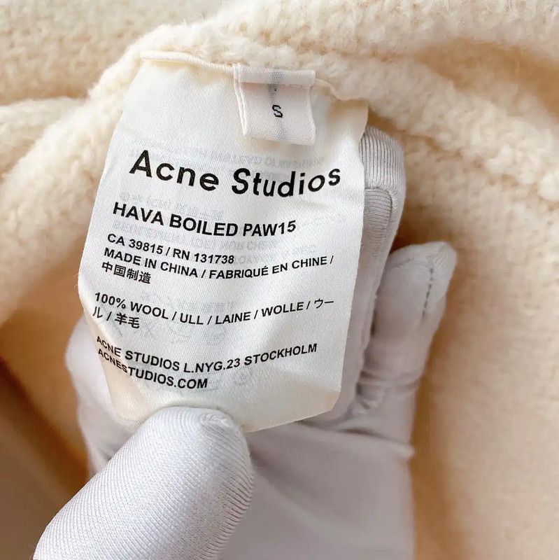 Acne Studios Acne Studios Cream Wool Mid-Length Coat Size S / US 4 / IT 40 - 9 Thumbnail