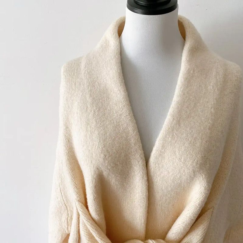 Acne Studios Acne Studios Cream Wool Mid-Length Coat Size S / US 4 / IT 40 - 5 Thumbnail