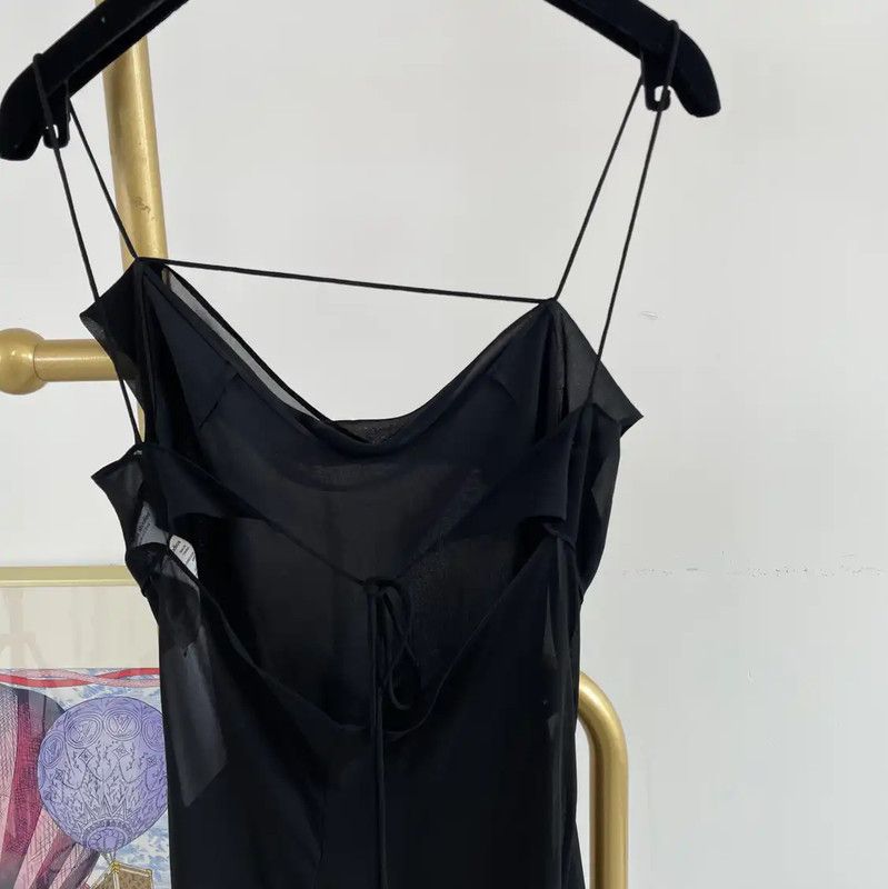 Acne Studios Acne Studios Black Sleeveless Midi Dress Size XS / US 0-2 / IT 36-38 - 4 Thumbnail