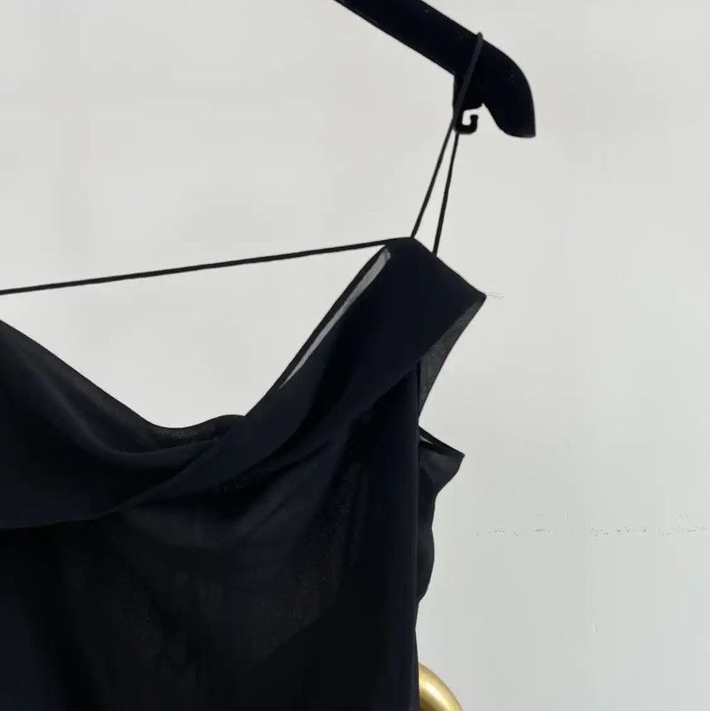 Acne Studios Acne Studios Black Sleeveless Midi Dress Size XS / US 0-2 / IT 36-38 - 3 Thumbnail