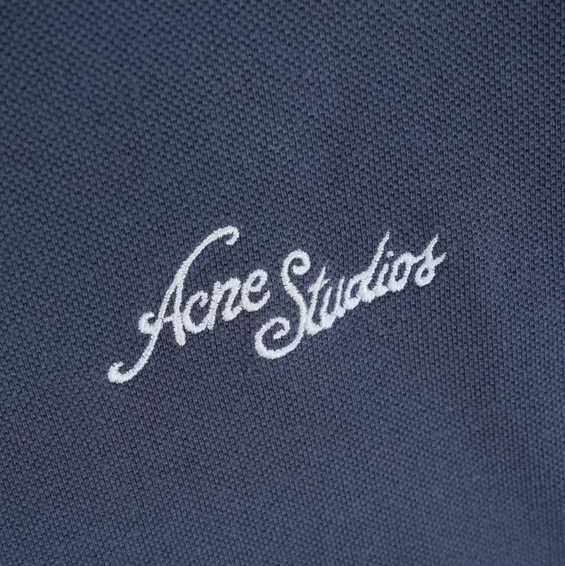 Acne Studios Acne Studios Navy Blue Oversized Embroidered Sweatshirt Size XL / US 12-14 / IT 48-50 - 4 Thumbnail