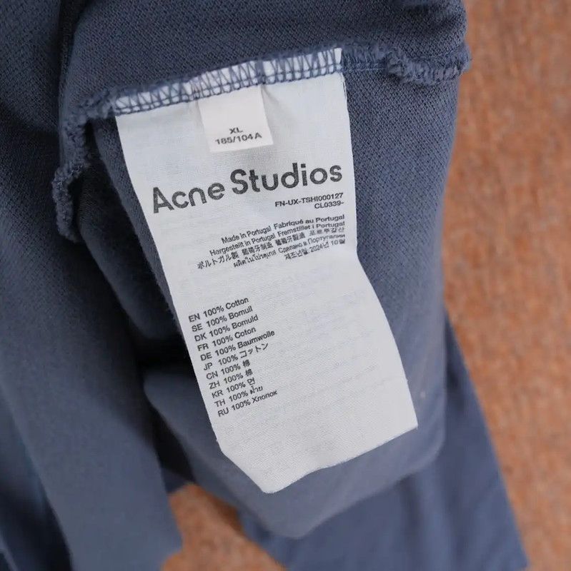 Acne Studios Acne Studios Navy Blue Oversized Embroidered Sweatshirt Size XL / US 12-14 / IT 48-50 - 6 Thumbnail