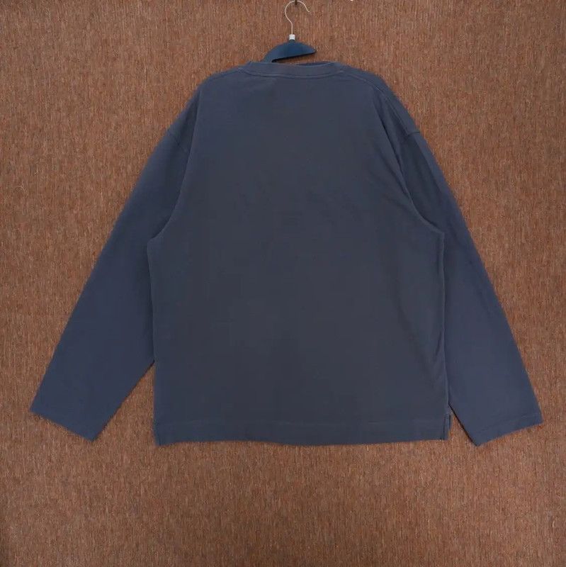 Acne Studios Acne Studios Navy Blue Oversized Embroidered Sweatshirt Size XL / US 12-14 / IT 48-50 - 2 Thumbnail