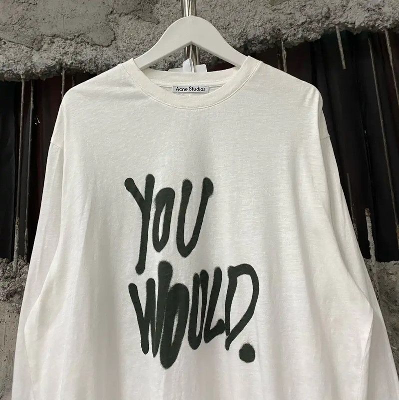 Acne Studios Acne Studios White Long Sleeve T-Shirt Size S / US 4 / IT 40 - 3 Thumbnail