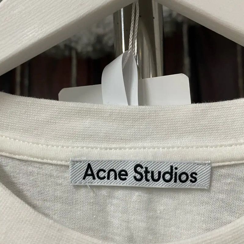 Acne Studios Acne Studios White Long Sleeve T-Shirt Size S / US 4 / IT 40 - 5 Thumbnail