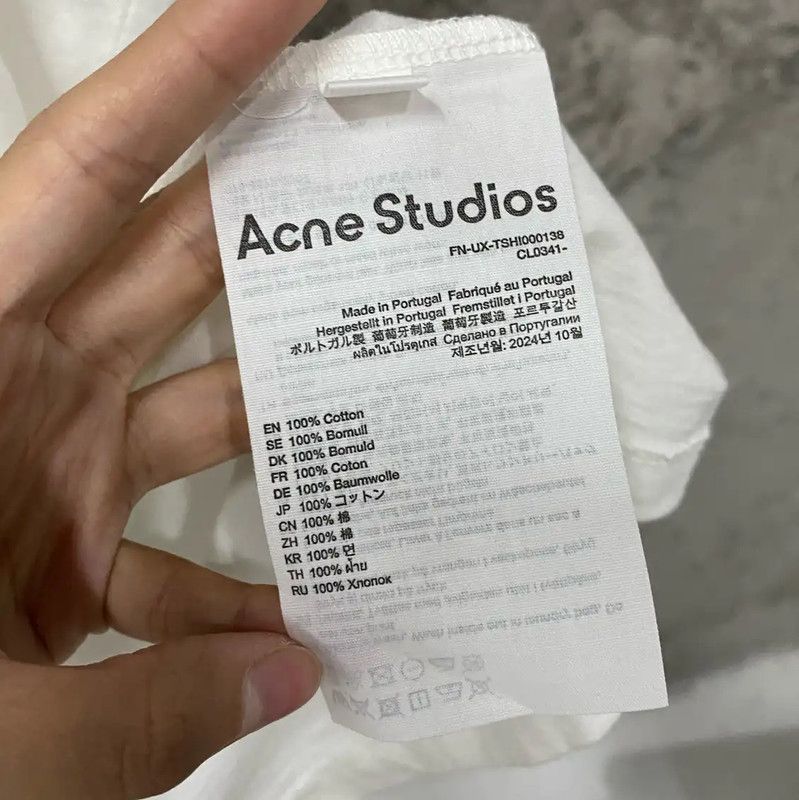 Acne Studios Acne Studios White Long Sleeve T-Shirt Size S / US 4 / IT 40 - 6 Thumbnail